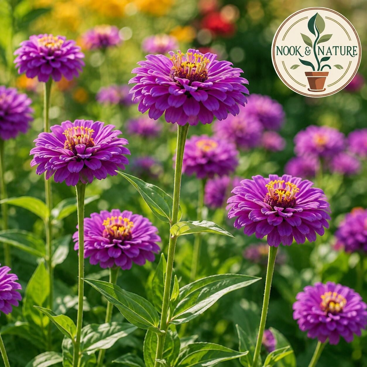 Tall Zinnia Purple Flower Seeds
