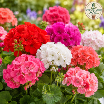 Geranium Pacific Mixed Flower Seeds