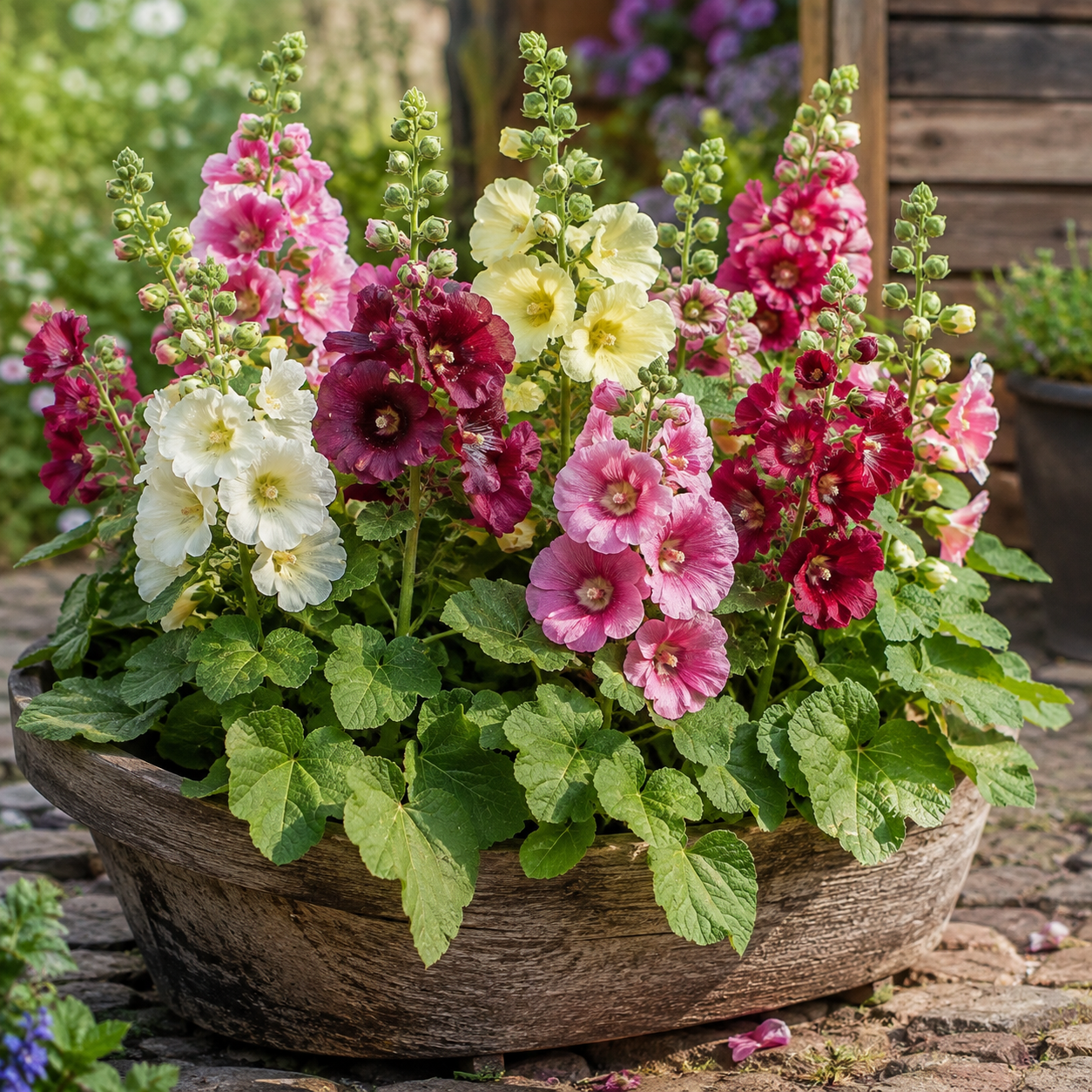 Hollyhock Dwarf Flower Seeds - Image 2