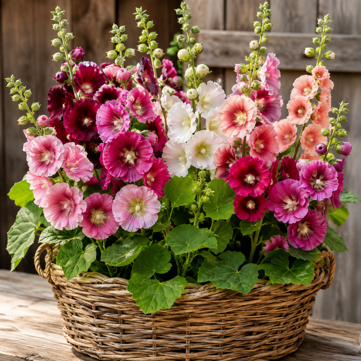 Hollyhock Mixed Flower Seeds - Image 2