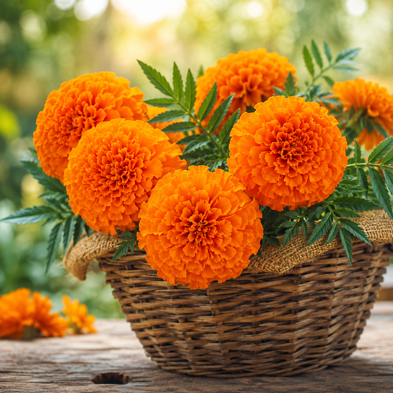 Marigold Inca Orange Flower Seeds - Image 2