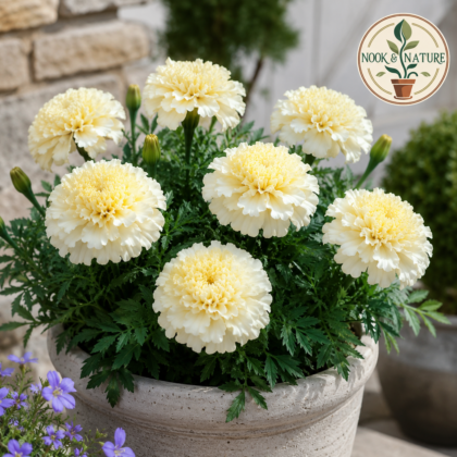 Marigold Vanilla White Flower Seeds