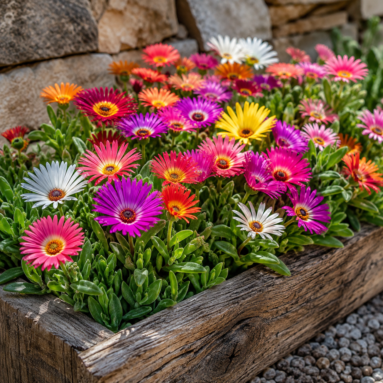 Mesembryanthemum Ice Plant Mixed Flower Seeds - Image 2