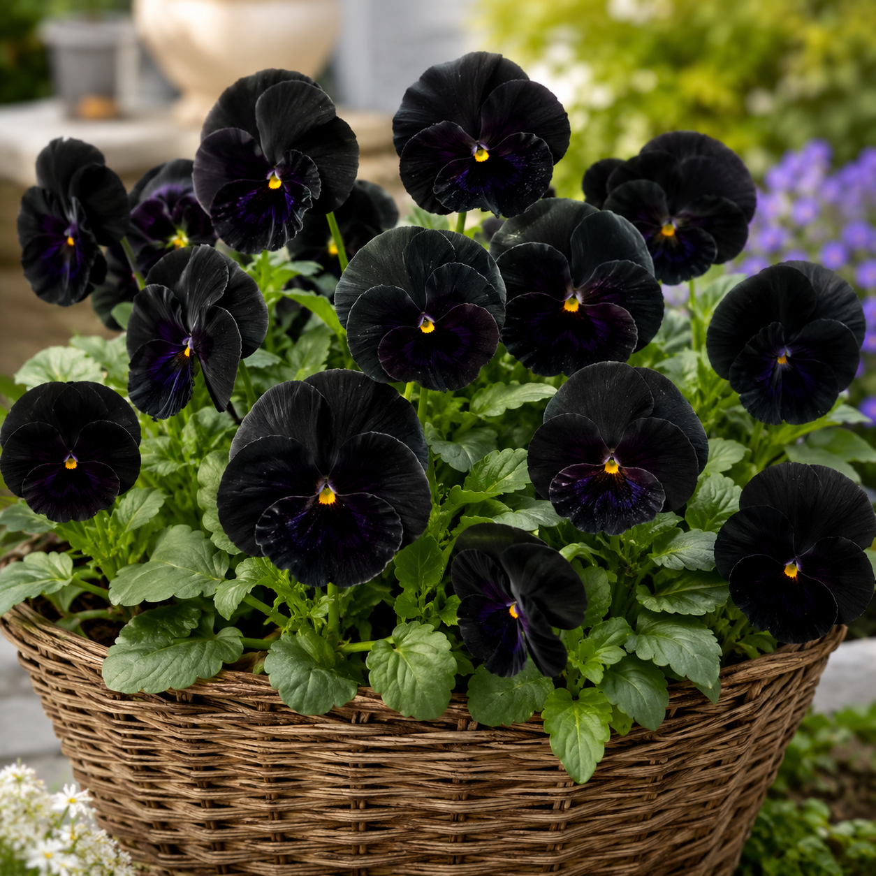 Pansy Black with Blotch Flower Seeds - Image 2