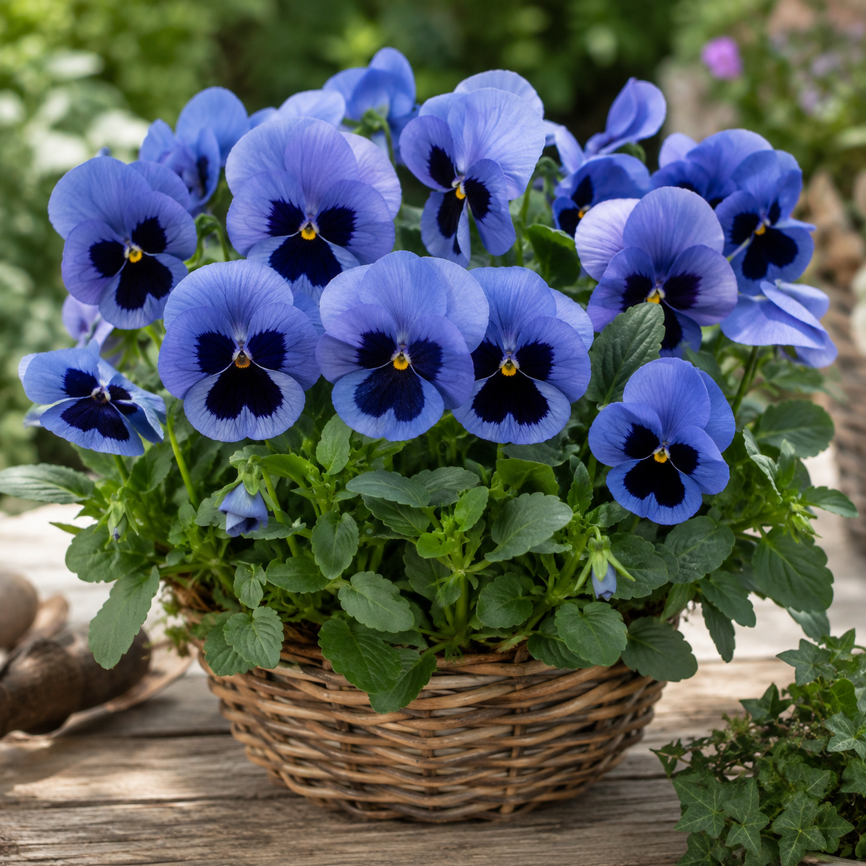 Pansy Blue Blotch Flower Seeds - Image 2