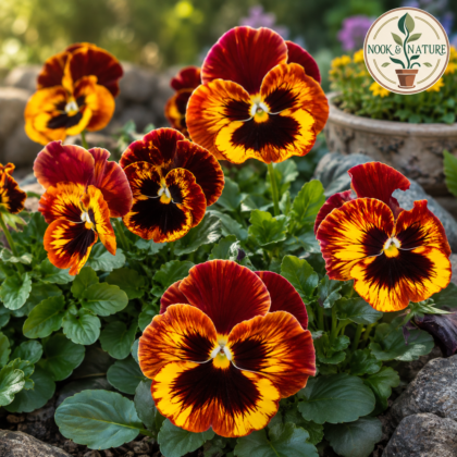 Pansy Delta Fire Flower Seeds