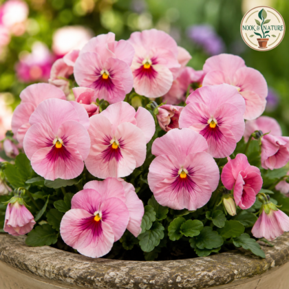 Pansy Sherbet Pink Flower Seeds