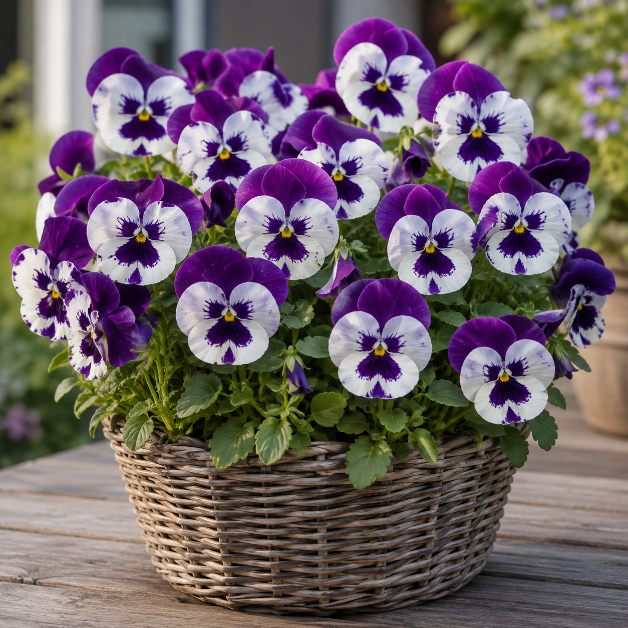 Pansy Violet White Blotch Flower Seeds - Image 2