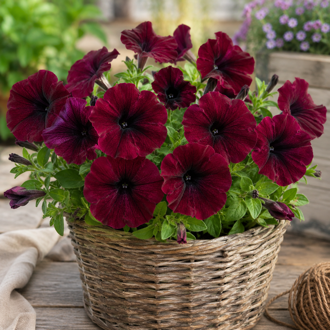 Petunia Grandiflora Burgundy Flower Seeds - Image 2