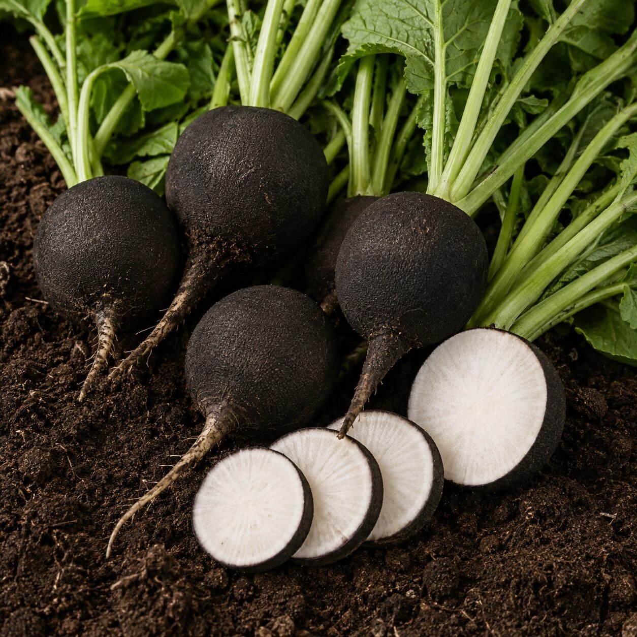 Radish Imported Black Tondo Seeds - Image 2