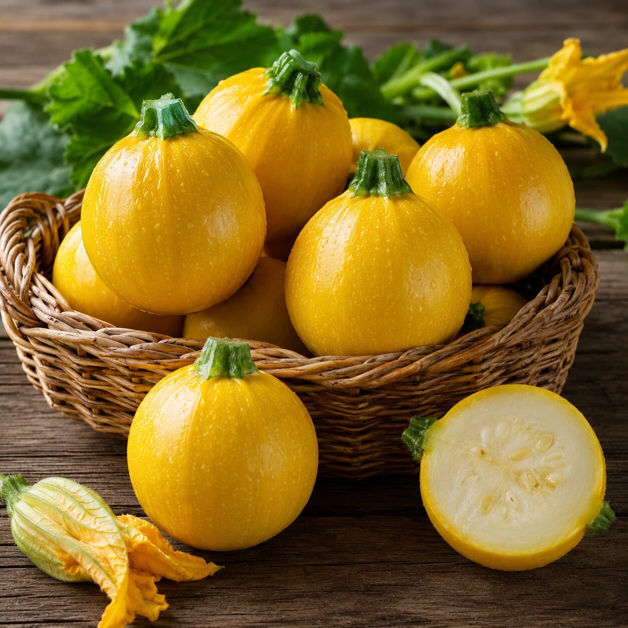 Squash American Round Yellow Seeds - Image 2
