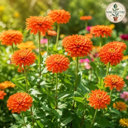 Tall Zinnia Orange Flower Seeds