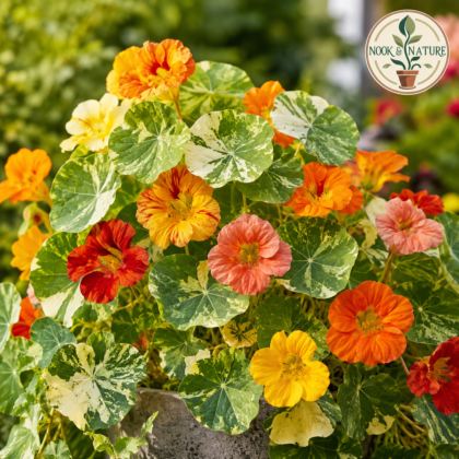 Variegated Nasturtium Flower Seeds