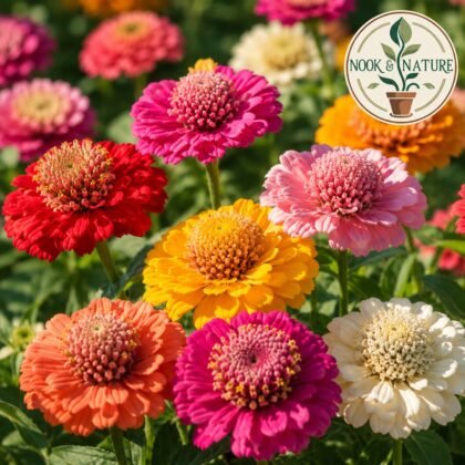 Zinnia Scabiosa Mixed Flower Seeds
