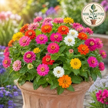 Zinnia Thumbelina Mixed Flower Seeds