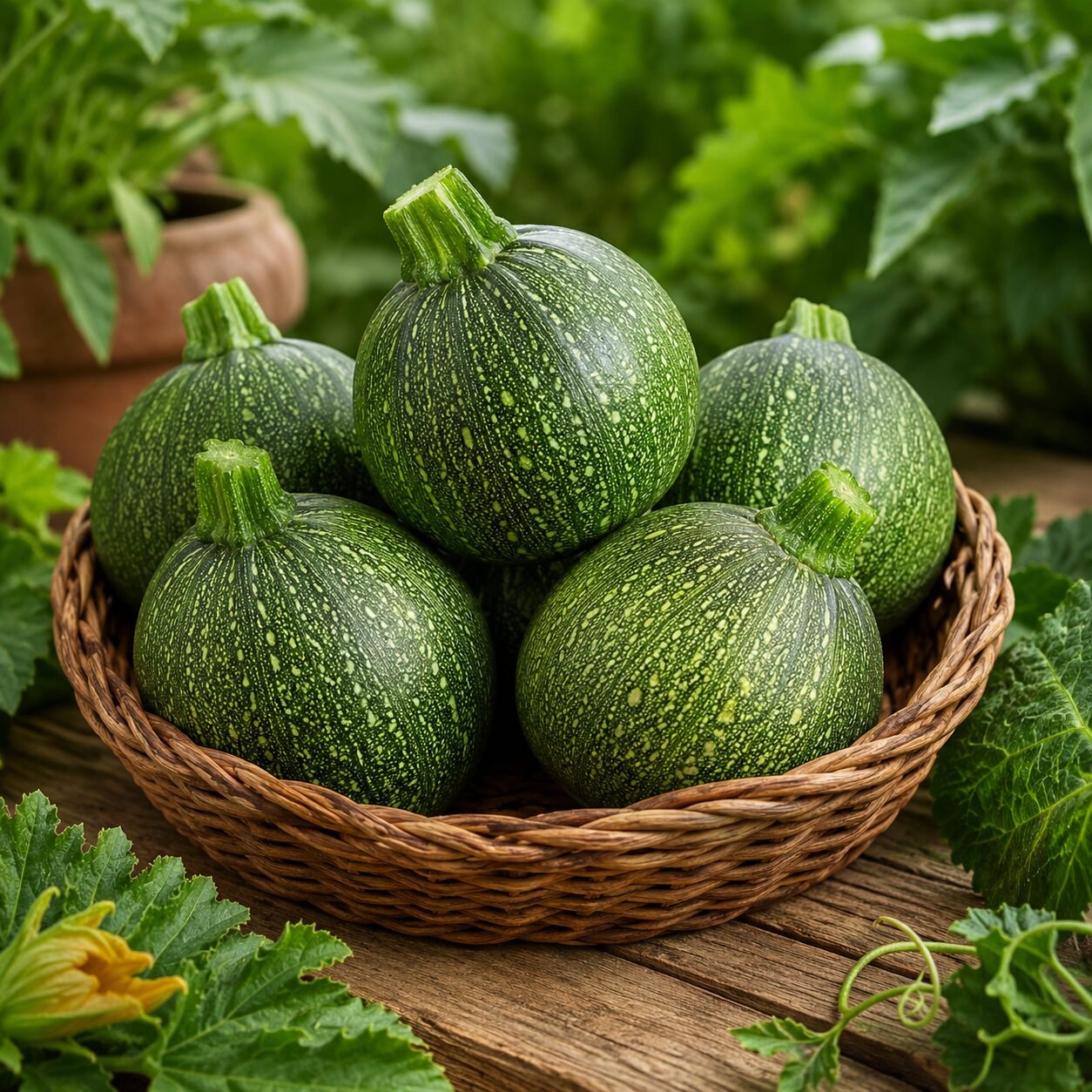 Zucchini Round Tondo Green Seeds - Image 2
