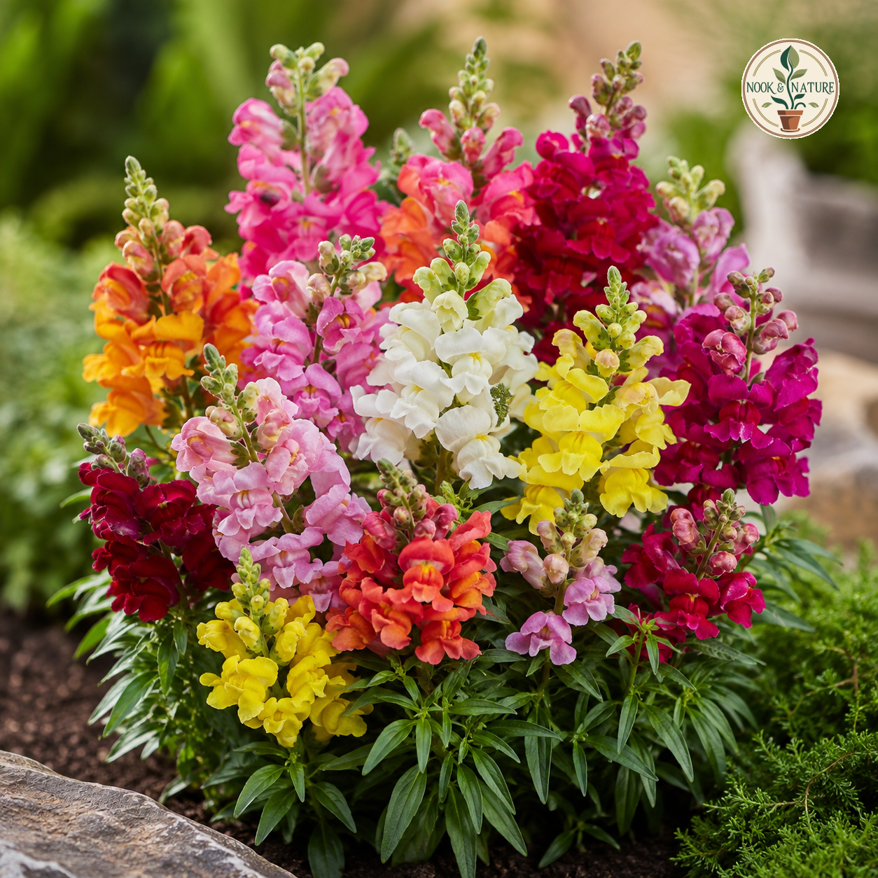 Antirrhinum Dwarf Mixed Flower Seeds - Nook & Nature