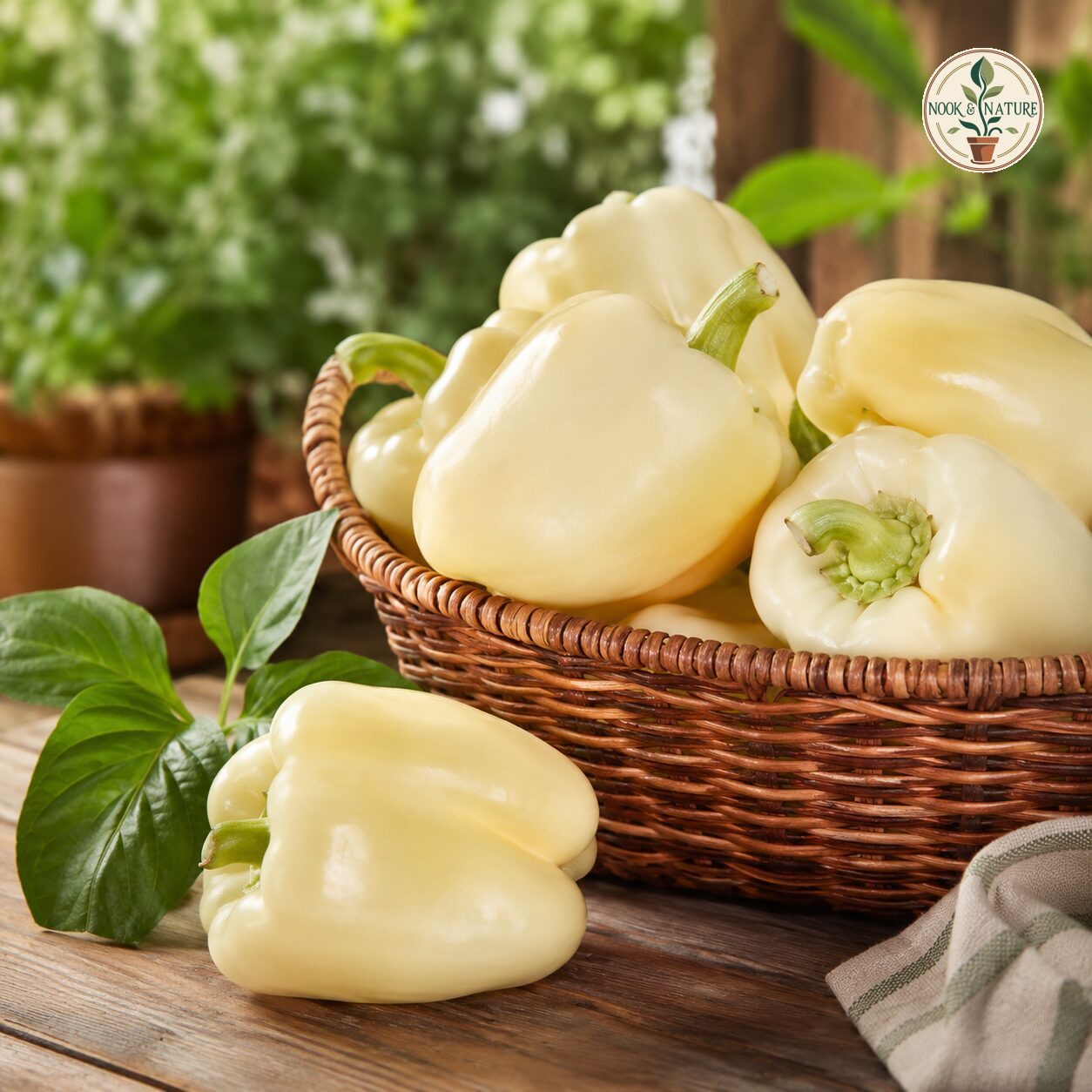 Bell Pepper Ivory White Seeds - Nook & Nature