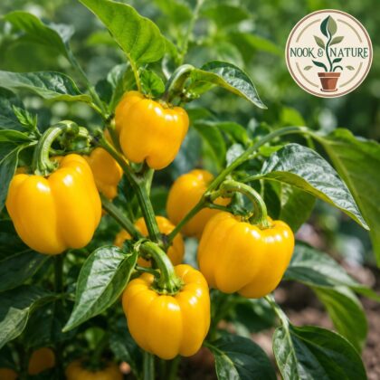 Bell Pepper Mini Yellow Imported Seeds - Nook & Nature