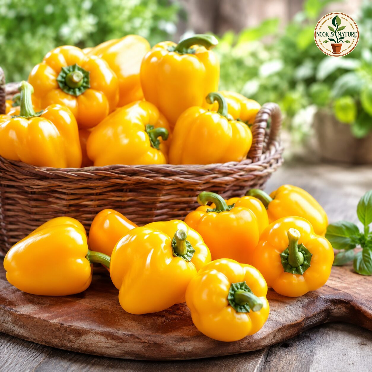 Bell Pepper Mini Yellow Imported Seeds - Nook & Nature