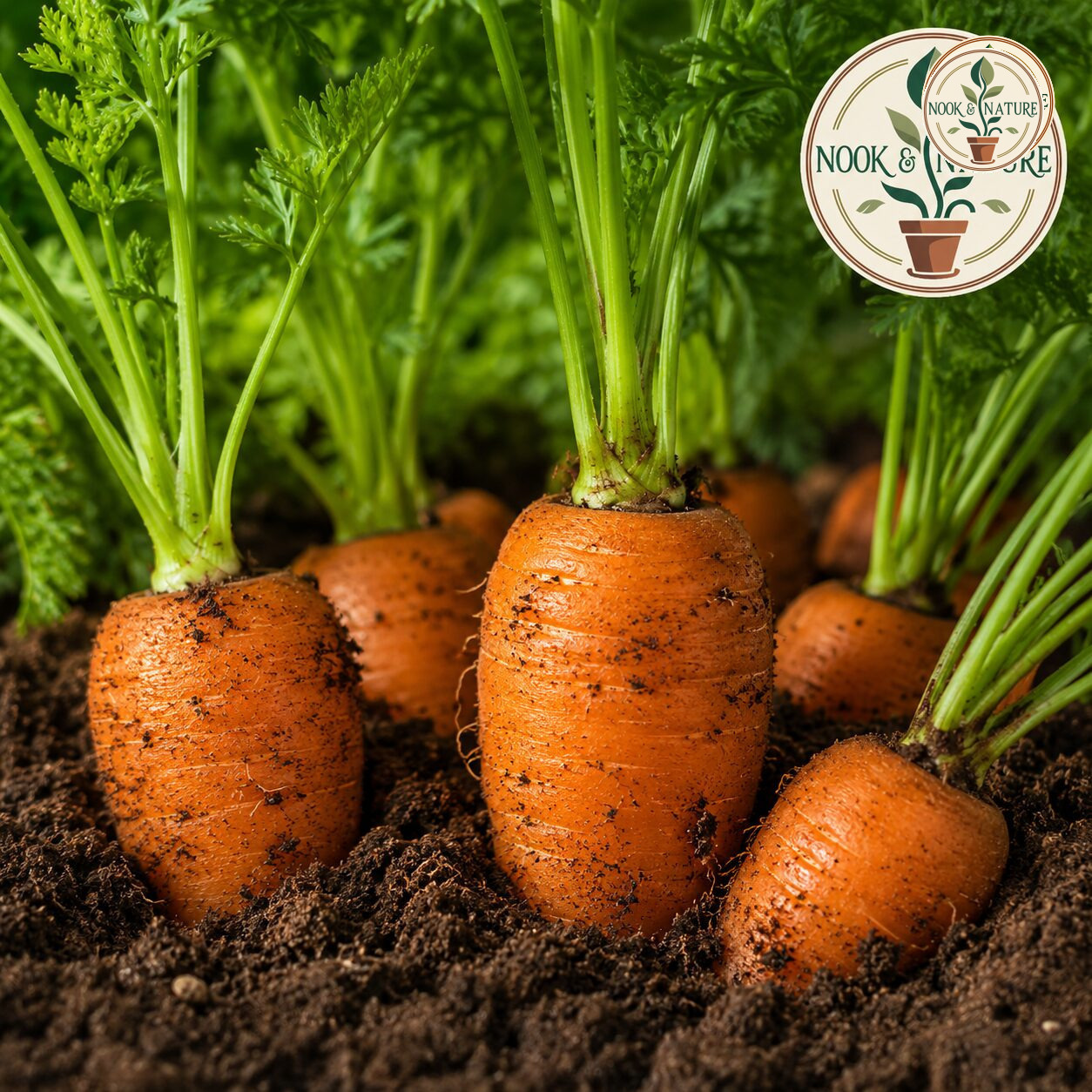 Carrot Round Nantes Seeds - Nook & Nature