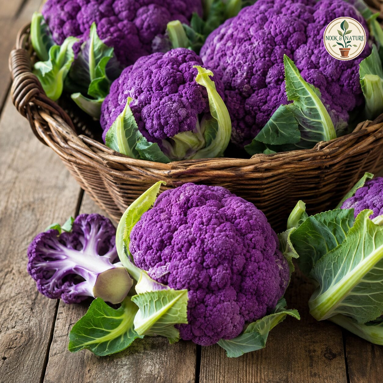 Cauliflower Di Sicilia Violetto Seeds - Nook & Nature
