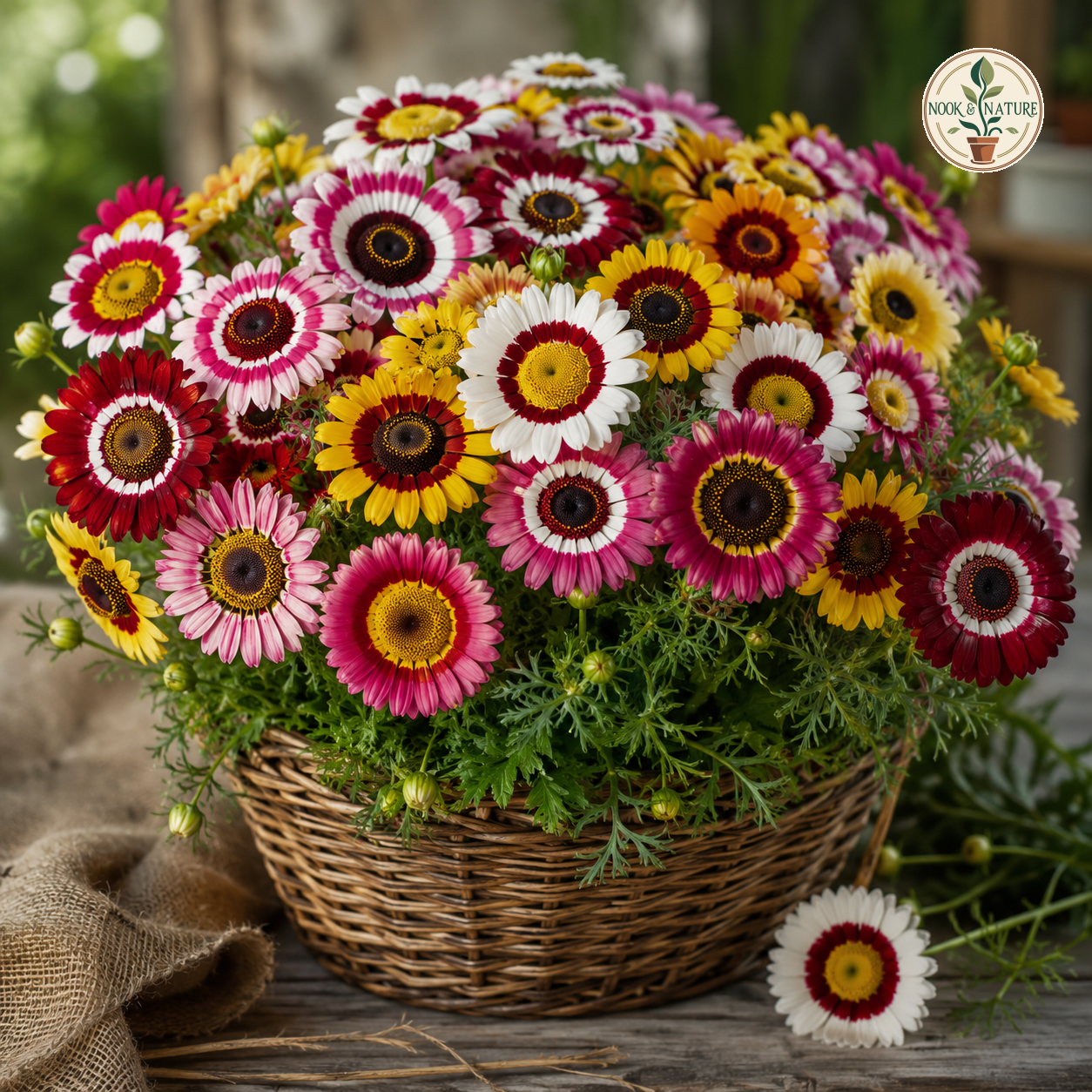 Chrysanthemum Carinatum Mixed Flower Seeds - Nook & Nature