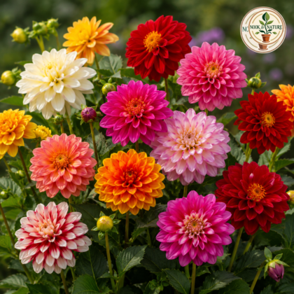 Dahlia Figaro Mixed Flower Seeds - Nook & Nature