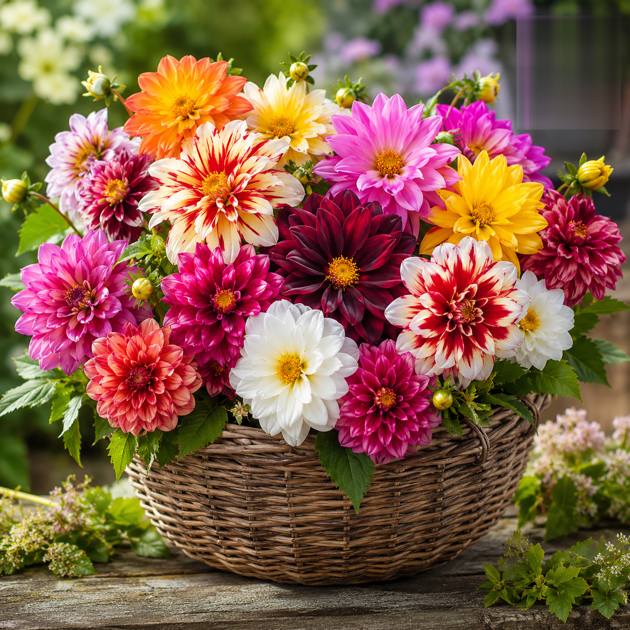 Dahlia Figaro Mixed Flower Seeds - Nook & Nature