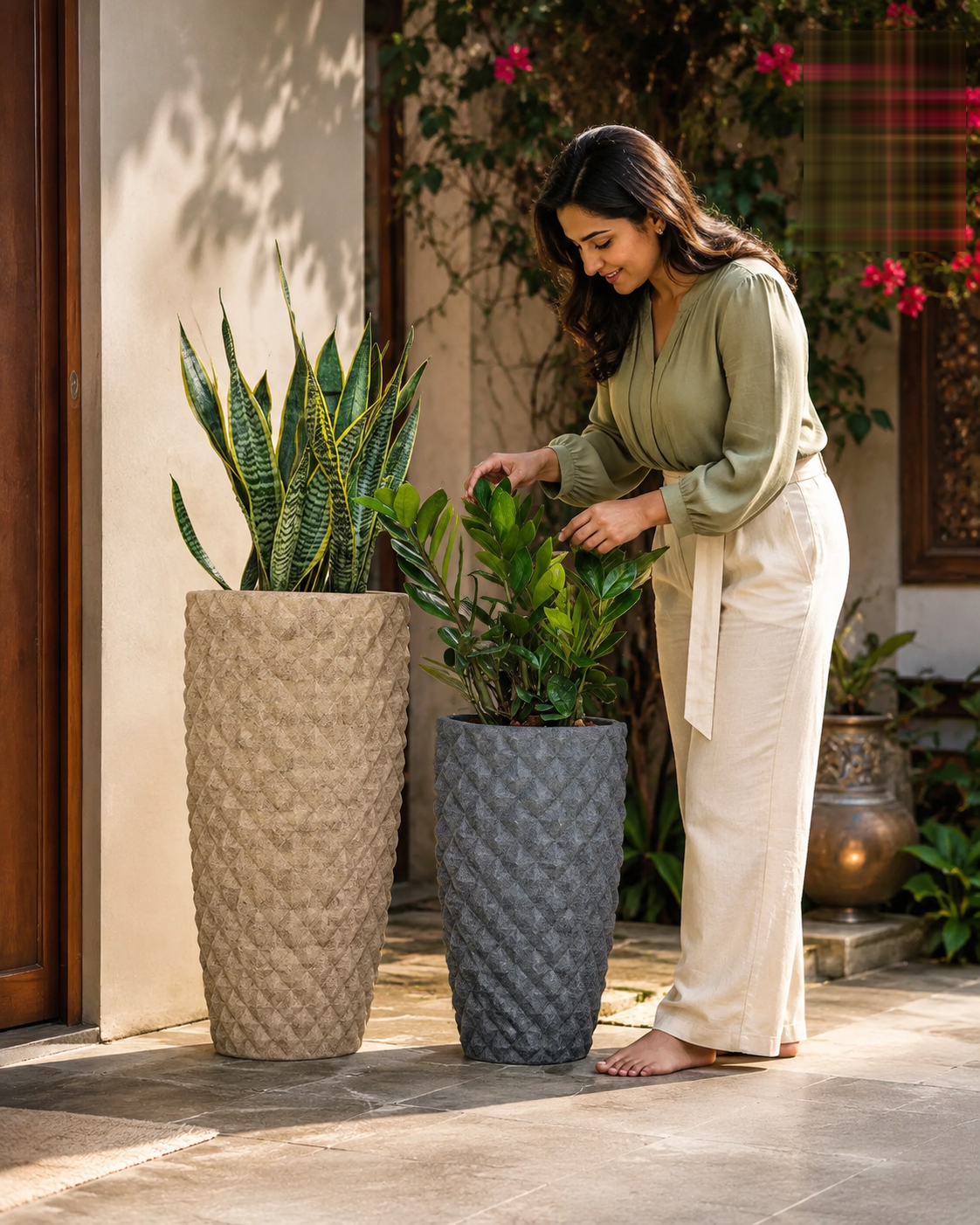 Diamond High Planter - Nook & Nature
