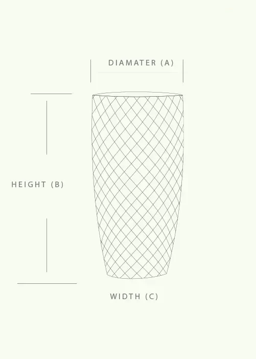 Diamond High Planter - Nook & Nature