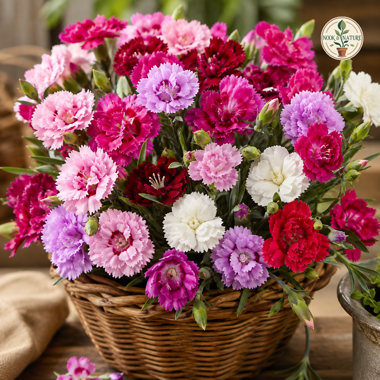 Dianthus Baby Doll Mixed Flower Seeds - Nook & Nature