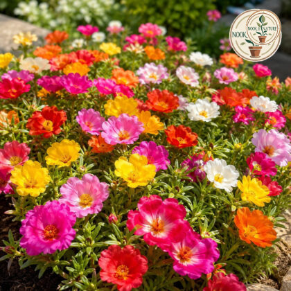 F1 Hybrid Portulaca Mixed Flower Seeds - Nook & Nature