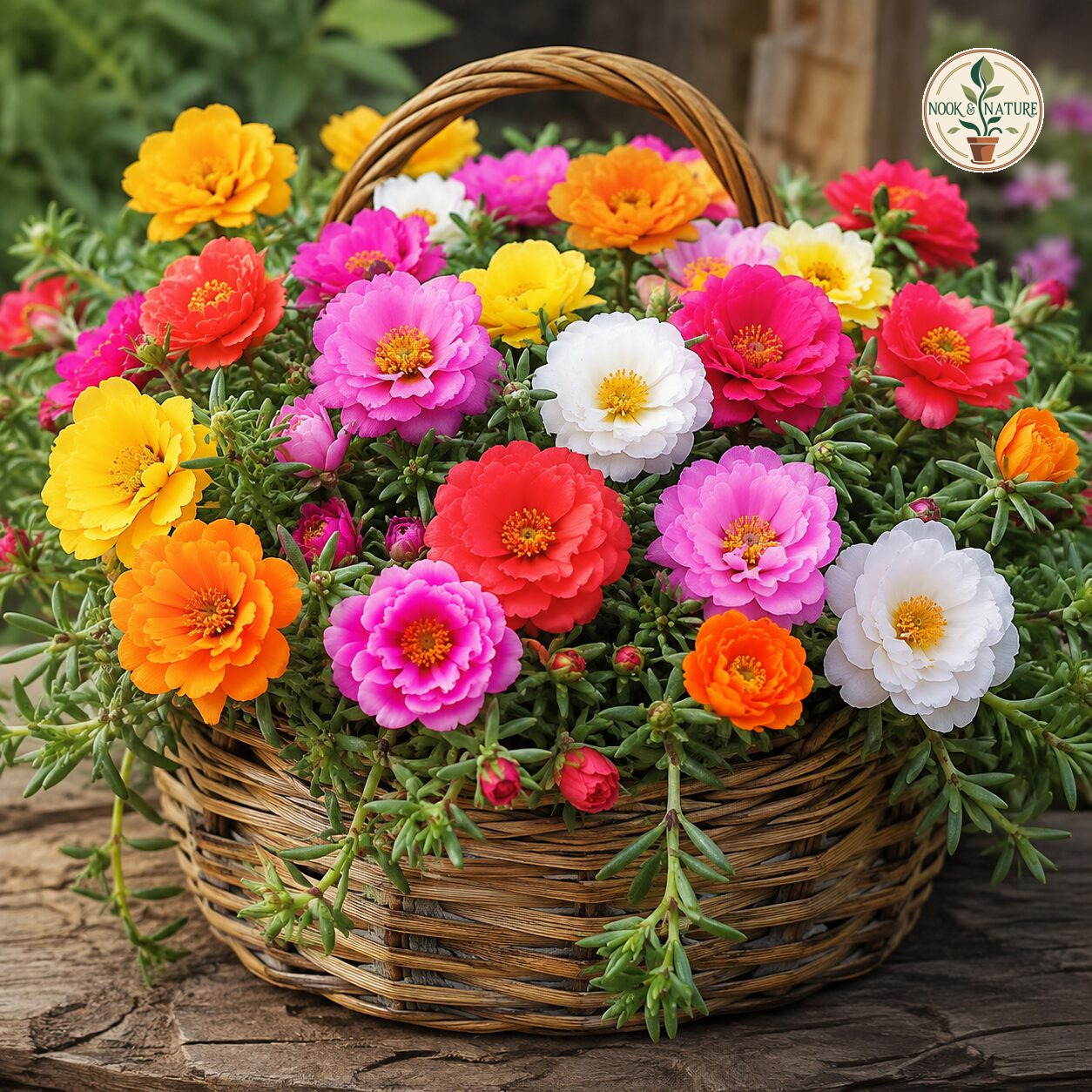 F1 Hybrid Portulaca Mixed Flower Seeds - Nook & Nature