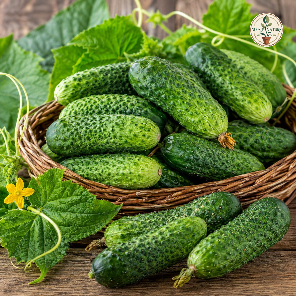 Gherkins Pickling Cucumber Seeds - Nook & Nature