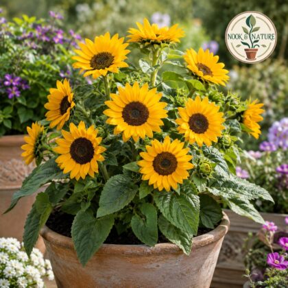 Hybrid Sunflower Miniature Flower Seeds - Nook & Nature
