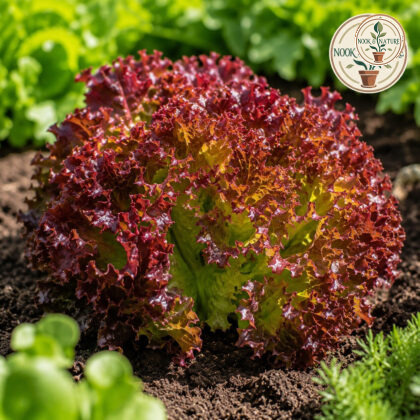 Lettuce Lollo Rossa Seeds - Nook & Nature