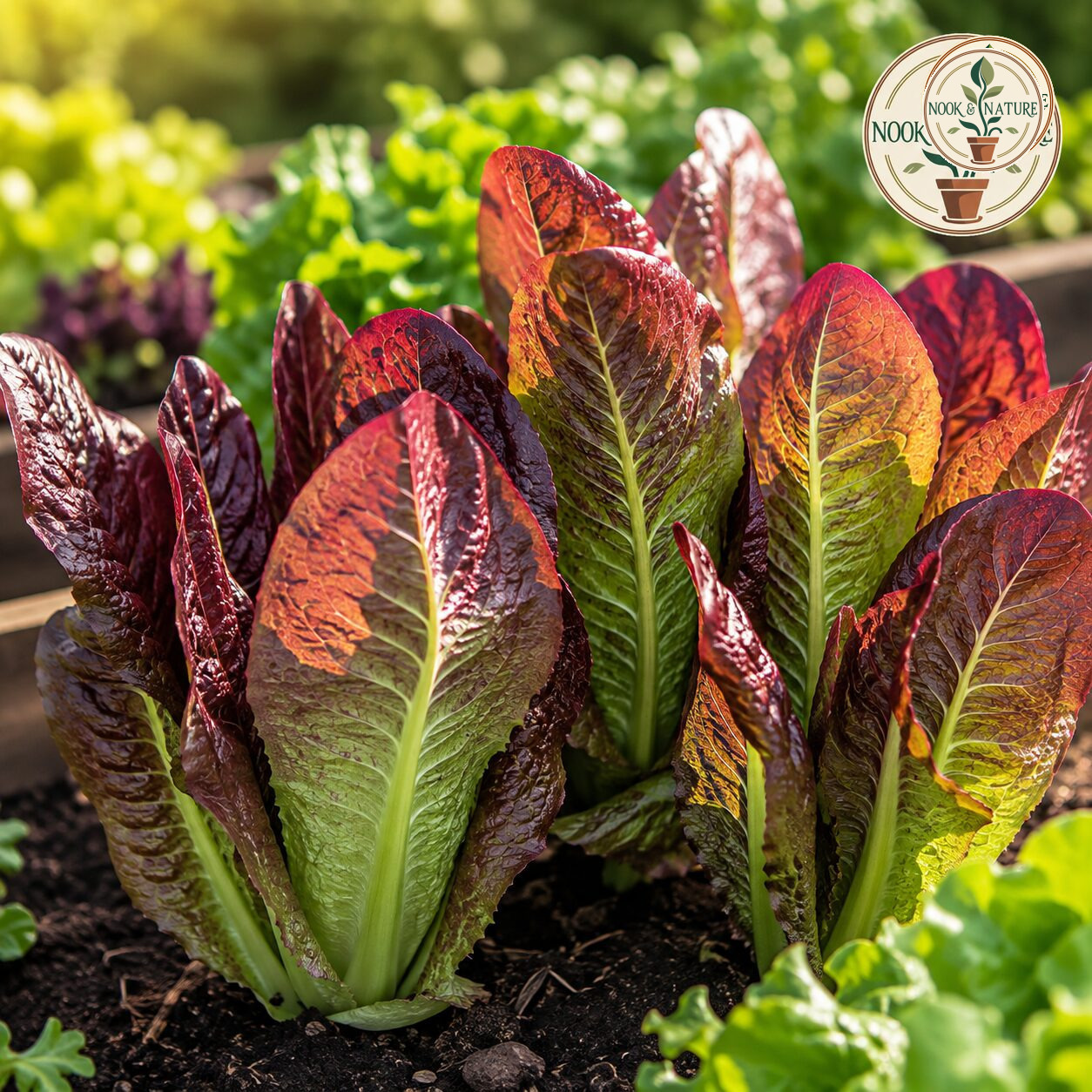 Lettuce Red Romaine Seeds - Nook & Nature