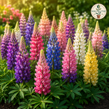 Lupin Pixie Dwarf Mix Flower Seeds - Nook & Nature