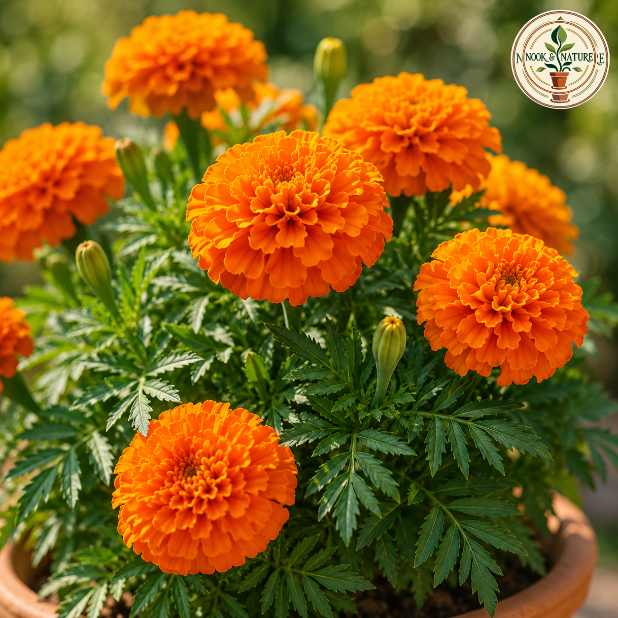 Marigold Perfection Orange Flower Seeds - Nook & Nature