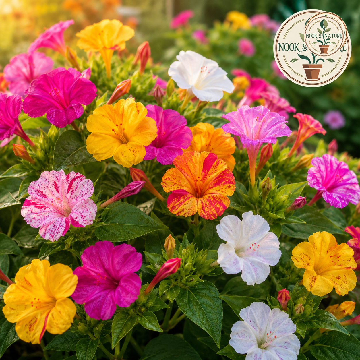 Mirabilis Four O’Clock Mixed Flower Seeds - Nook & Nature