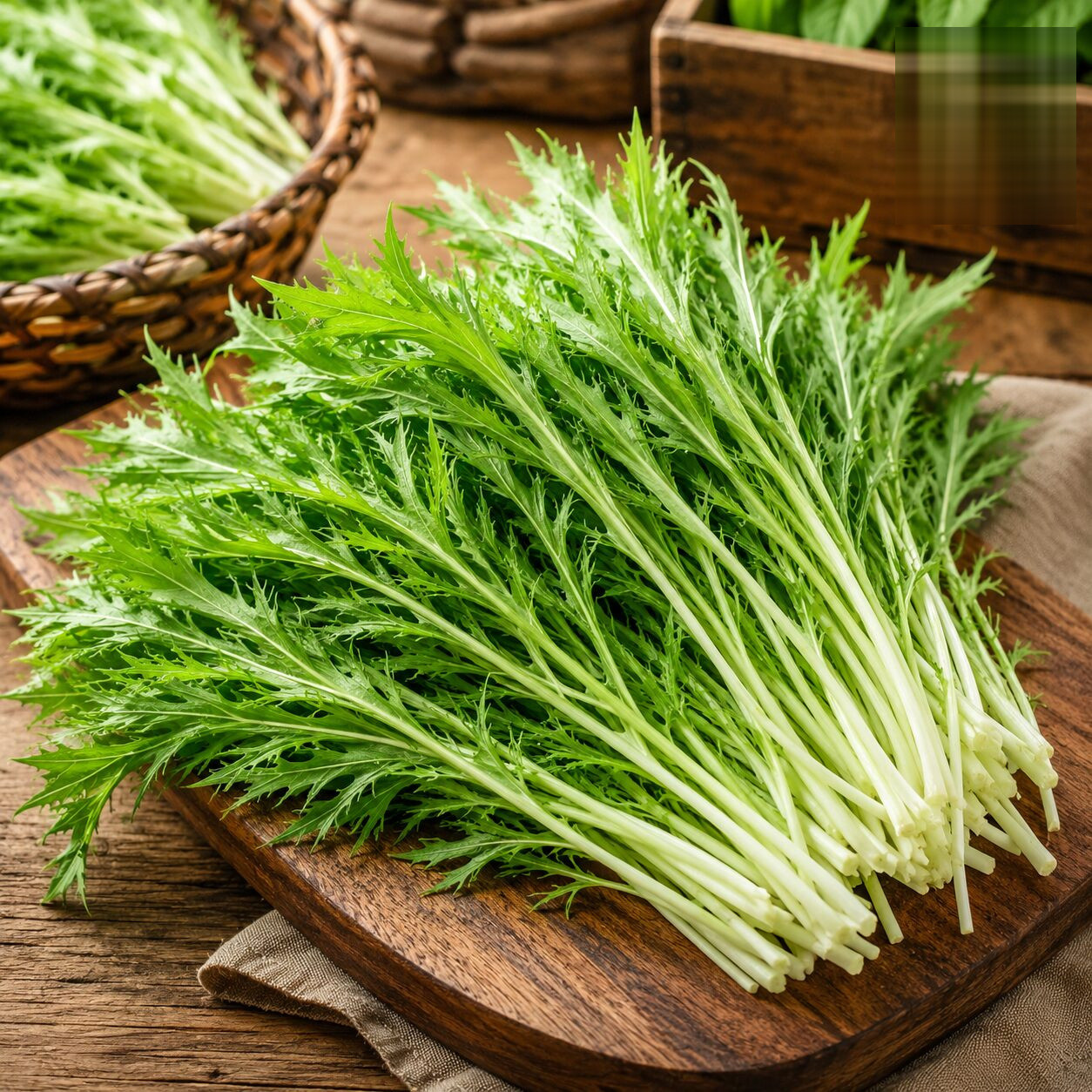 Mizuna Asia Greens Seeds - Nook & Nature