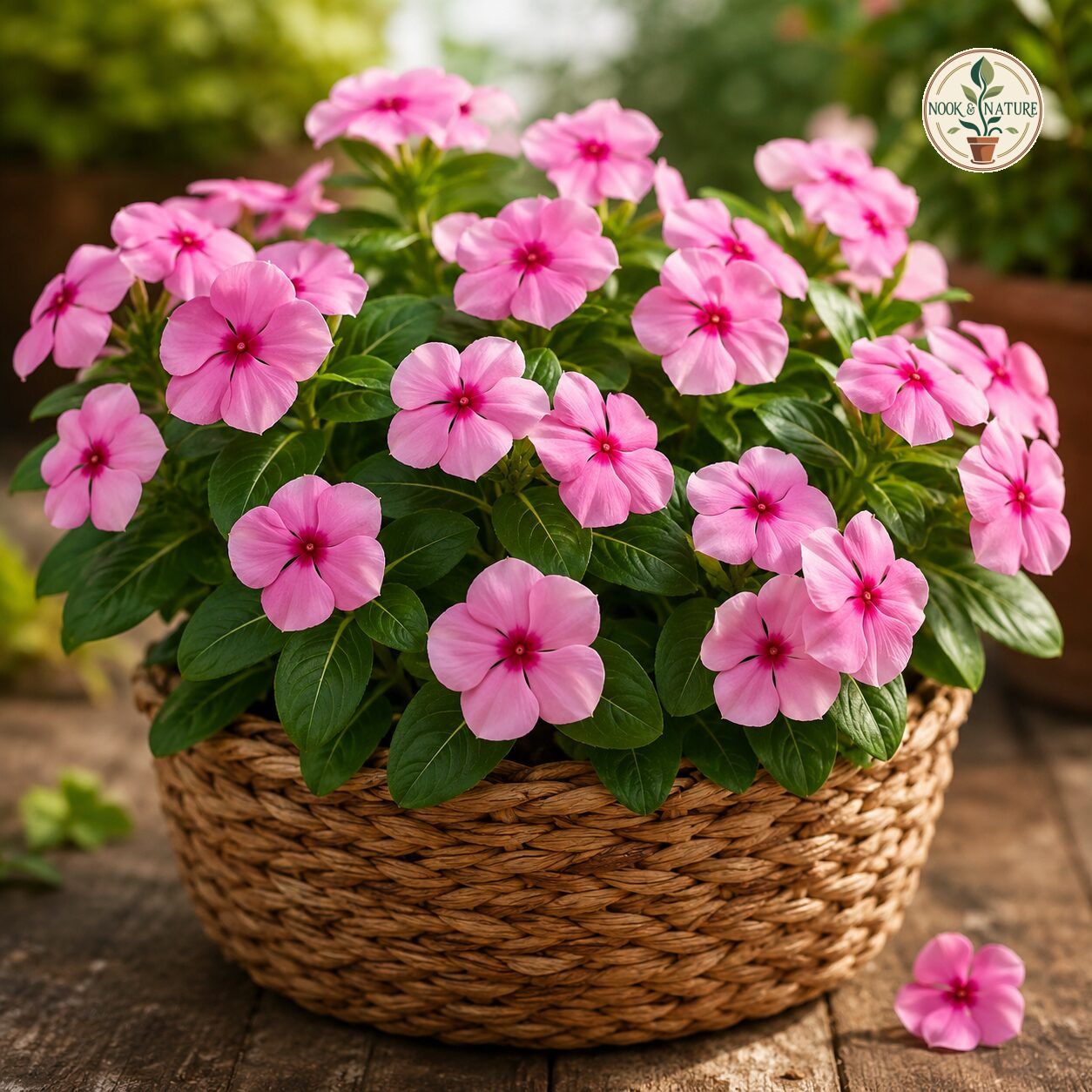 Nana Vinca Pink Flower Seeds - Nook & Nature