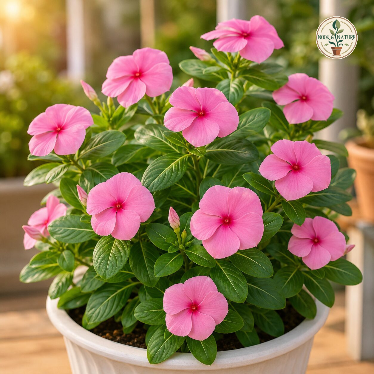 Nana Vinca Rose Flower Seeds - Nook & Nature