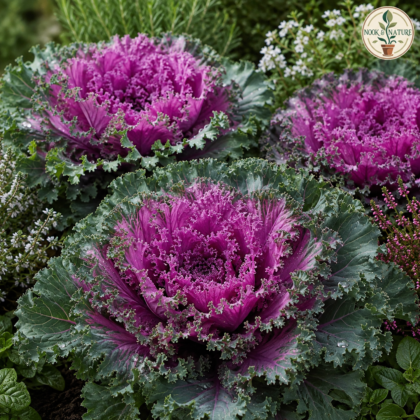 Ornamental Kale Fringed Leaves Seeds - Nook & Nature