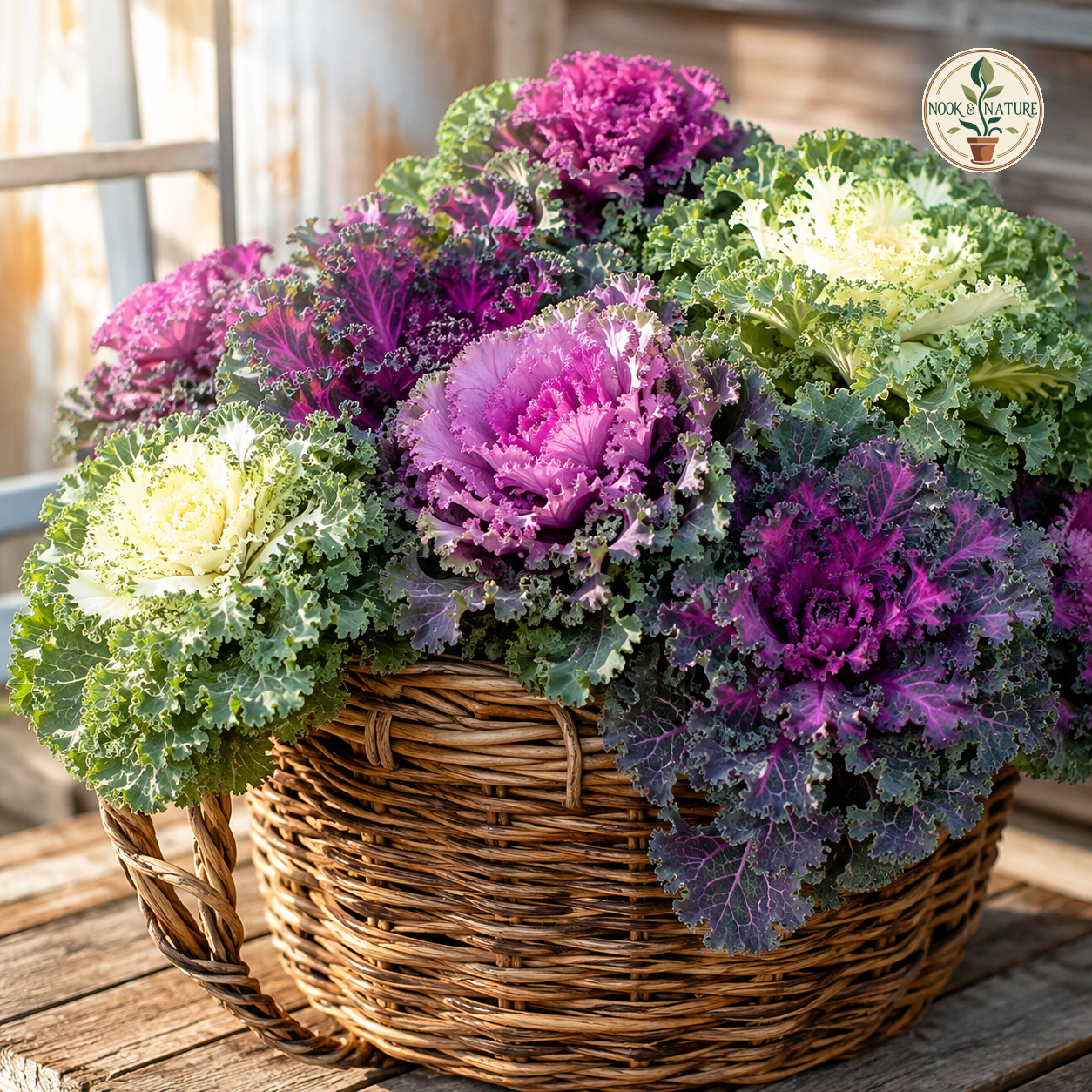Ornamental Kale Fringed Leaves Seeds - Nook & Nature