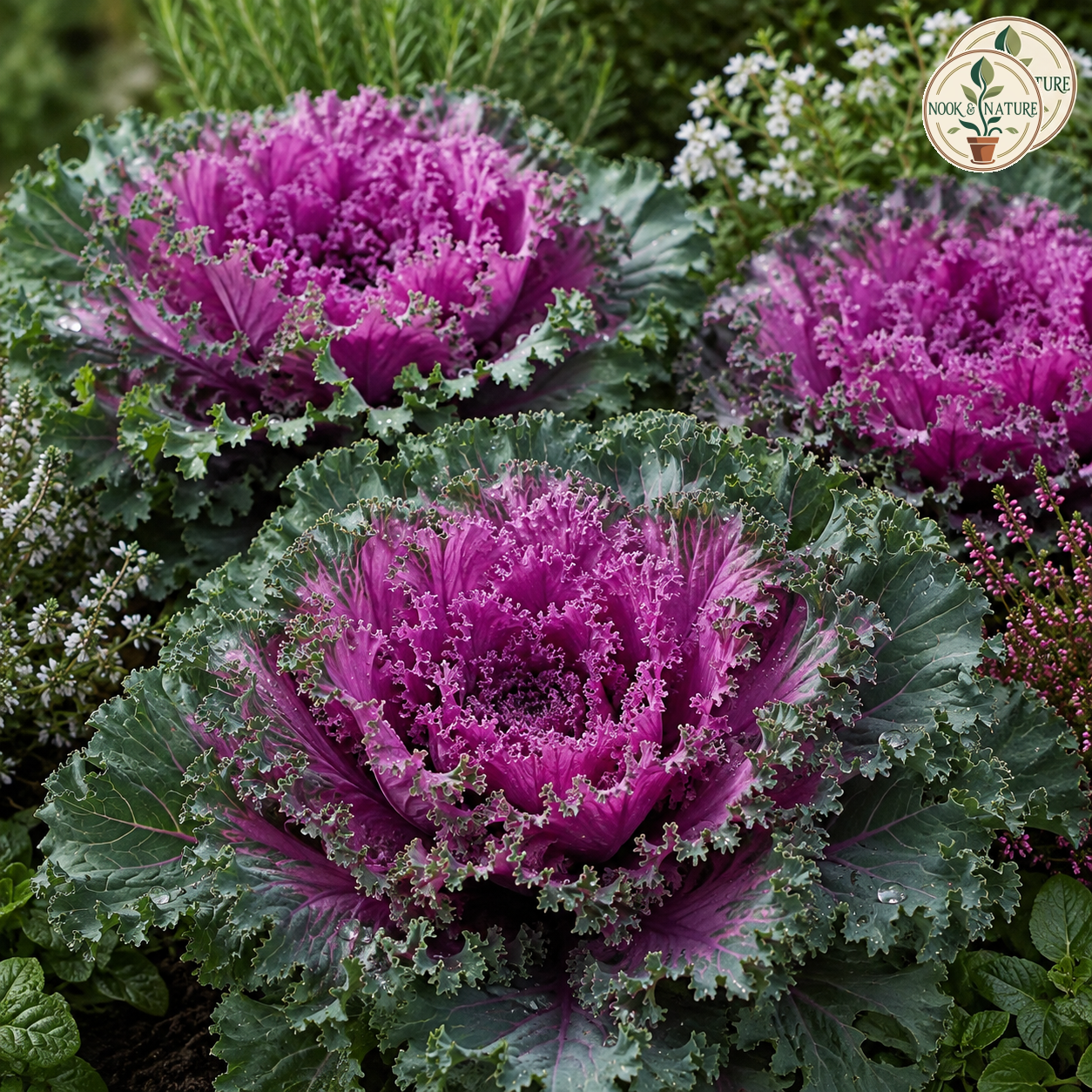Ornamental Kale Fringed Leaves Seeds - Nook & Nature