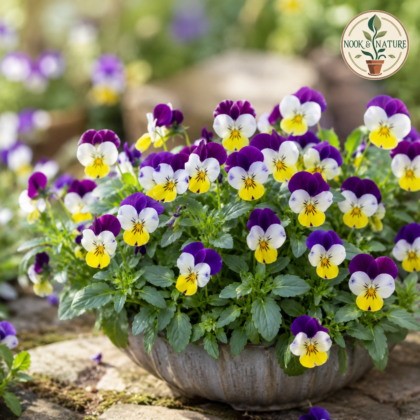 Pansy Viola Johnny Jump Up Flower Seeds - Nook & Nature