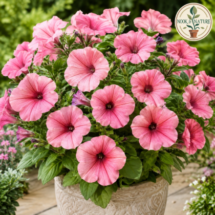 Petunia Grandiflora Rose Flower Seeds - Nook & Nature