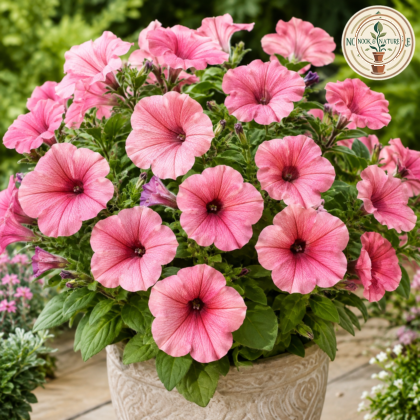 Petunia Grandiflora Rose Flower Seeds - Nook & Nature
